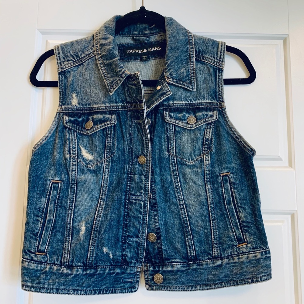 Express Denim Vest